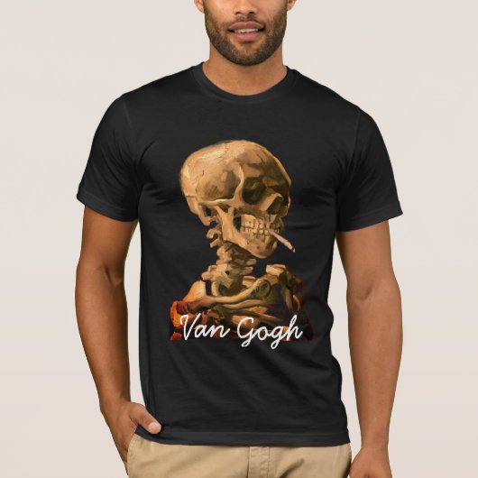 VinCent van Gogh Roking Skull T-shirt (Voorkant)