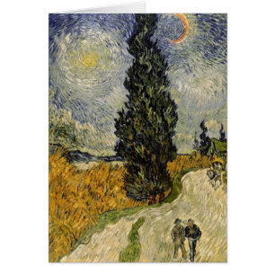 Vincent van Gogh   Route avec Cyprès, 1890