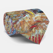 Vincent Van Gogh - Roze Perzikbomen Stropdas (Opgerold)