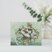 Vincent van Gogh | Rozen 1890 Briefkaart (Staand voorkant)