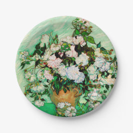 Vincent Van Gogh Rozen (1890) Papieren Bordje