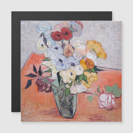 Vincent van Gogh - Rozen & Anemonen Magnetische Ka (Voorkant / Achterkant)