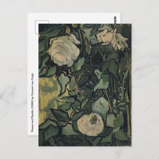Vincent van Gogh - Rozen en kever Briefkaart (Voorkant / Achterkant)