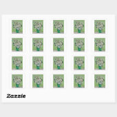 VINCENT VAN GOGH "ROZEN" ENVELOPE SEAL VIERKANTE STICKER (Vel)