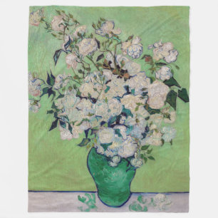 Vincent van Gogh - Rozen Fleece Deken
