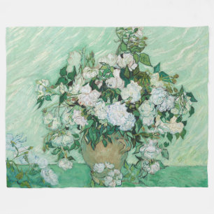 Vincent van Gogh - Rozen Fleece Deken