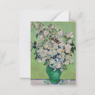 Vincent van Gogh - Rozen Notitiekaartje