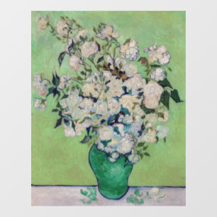Vincent van Gogh - Rozen Raamsticker