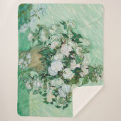Vincent van Gogh - Rozen Sherpa Deken (Voorkant)