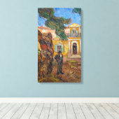 Vincent Van Gogh - Saint-Paul Asylum in Saint-Remy Canvas Afdruk (Insitu (Houten vloer))