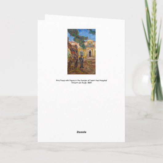 Vincent Van Gogh - Saint-Paul Asylum in Saint-Remy Kaart (Achterkant)