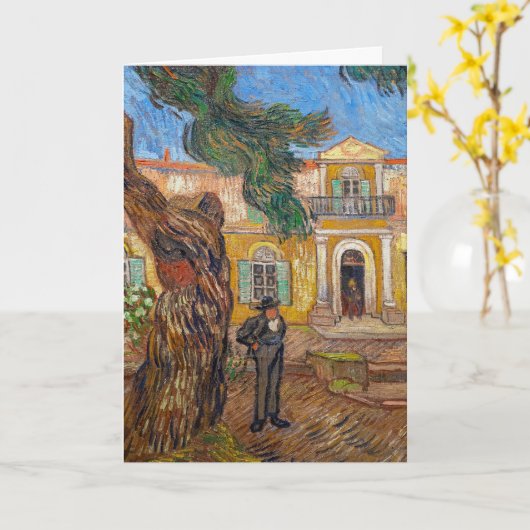 Vincent Van Gogh - Saint-Paul Asylum in Saint-Remy Kaart (Gele Bloem)