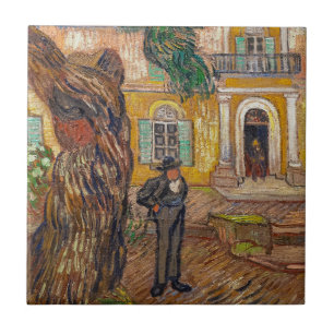 Vincent Van Gogh - Saint-Paul Asylum in Saint-Remy Tegeltje