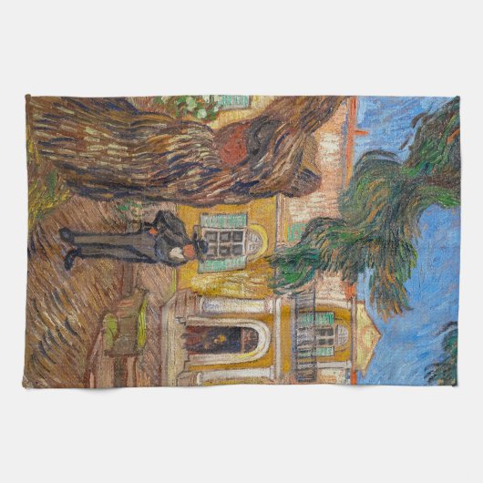 Vincent Van Gogh - Saint-Paul Asylum in Saint-Remy Theedoek (Horizontaal)