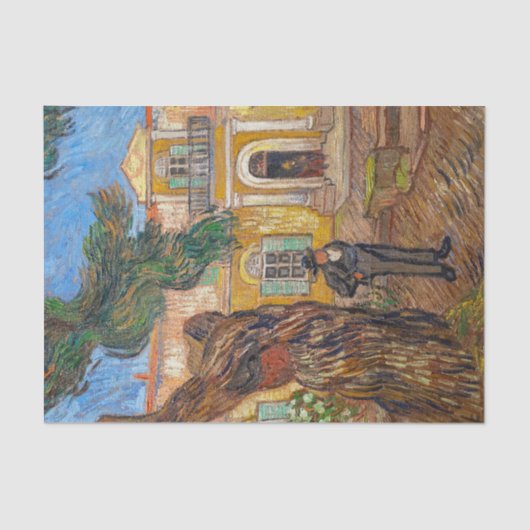 Vincent Van Gogh - Saint-Paul Asylum in Saint-Remy Tissuepapier (Voorkant)