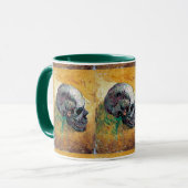 Vincent van Gogh - schedel in profiel - fijne kuns Mok (Voorkant links)