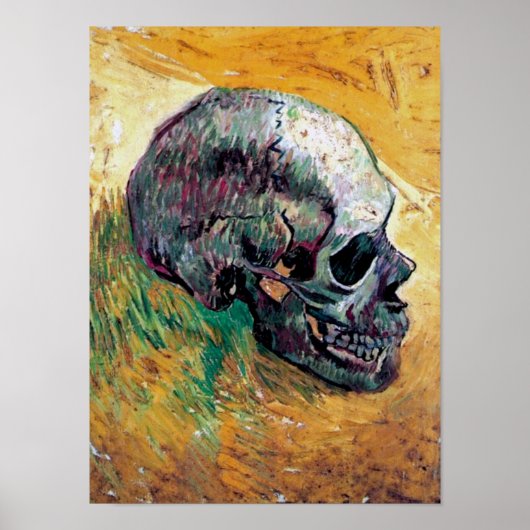 Vincent van Gogh - schedel in profiel - fijne kuns Poster (Voorkant)