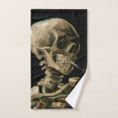 Vincent van Gogh - Schedel met brandende sigaret Bad Handdoek (Handdoek)