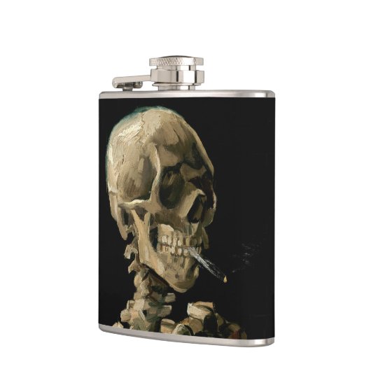 Vincent van Gogh - Schedel met brandende sigaret Heupfles (Links)