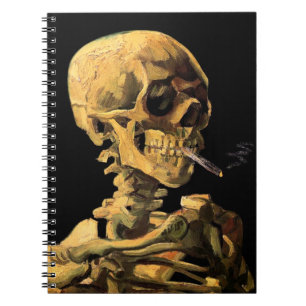 Vincent Van Gogh - Schedel met brandende sigaret Notitieboek