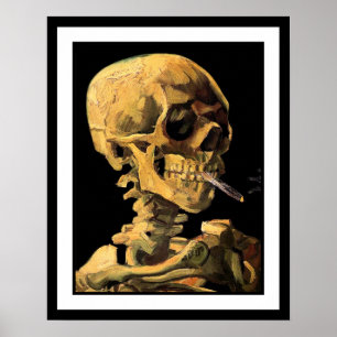 Vincent Van Gogh - Schedel met brandende sigaret Poster