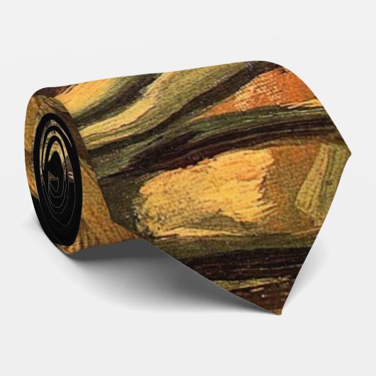 Vincent Van Gogh - schedel met brandende sigarette Stropdas (Opgerold)