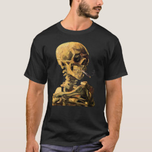 Vincent Van Gogh - schedel met brandende sigarette T-shirt