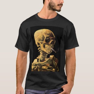 Vincent Van Gogh - schedel met brandende sigarette T-shirt