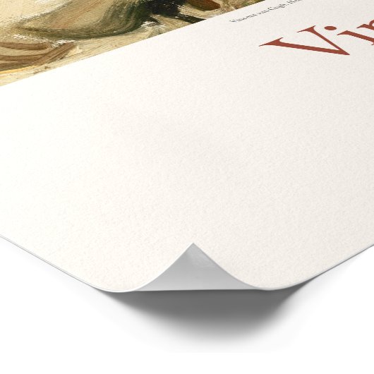 Vincent van Gogh Schedel met Sigarettenkunst Print (Hoek)