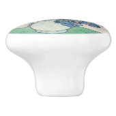  Vincent Van Gogh schilderende Irises Keramische Knop (Zijkant)