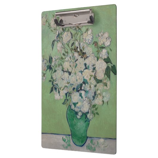 Vincent Van Gogh schilderende Rozen Klembord (Links)