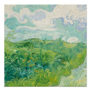 Vincent Van Gogh schilderij Groen korenveld Perfect Poster