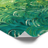 Vincent Van Gogh schilderij Groen korenveld Poster (Hoek)
