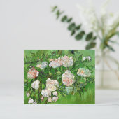 Vincent Van Gogh schilderij, stilstaande levensroz Briefkaart (Staand voorkant)