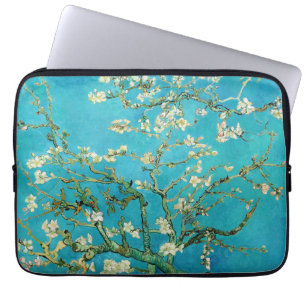 Vincent Van Gogh schildert Amandelbloesem Laptop Sleeve