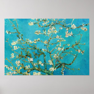 Vincent Van Gogh schildert Amandelbloesem Poster