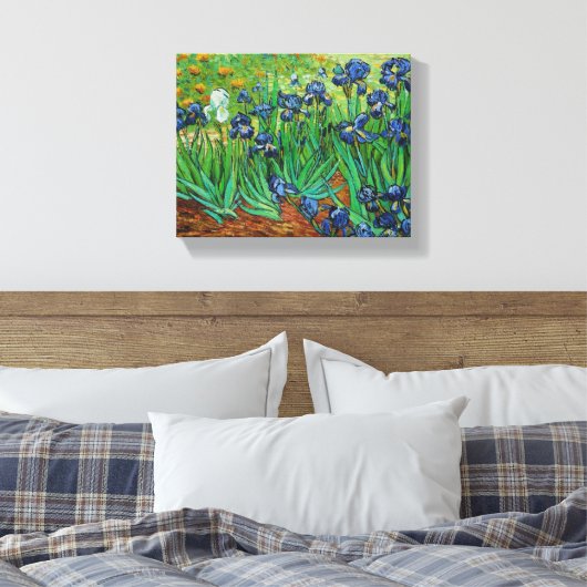 Vincent Van Gogh schildert Canvas Print (Insitu (Slaapkamer))