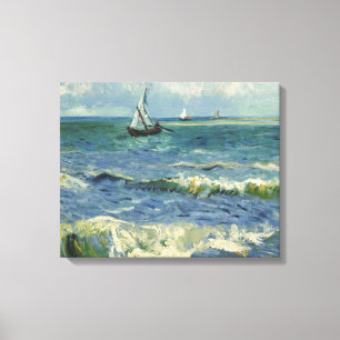 Vincent van Gogh - Seascape bij Les Saintes Canvas Afdruk