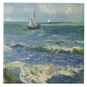 Vincent van Gogh - Seascape bij Les Saintes Tegeltje
