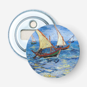Vincent van Gogh - Seascape in Saintes-Maries Button Flesopener