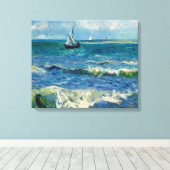 Vincent Van Gogh - Seascape in Saintes-Maries Canvas Afdruk (Insitu (Houten vloer))
