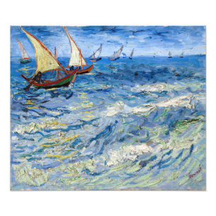 Vincent van Gogh - Seascape in Saintes-Maries Foto Afdruk