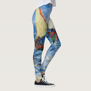 Vincent van Gogh - Seascape in Saintes-Maries Leggings
