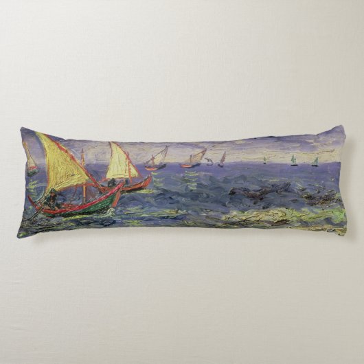 Vincent van Gogh | Seascape in Saintes-Maries Lichaamskussen (Voorkant)