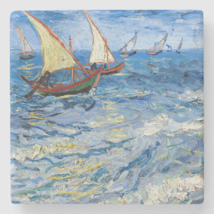 Vincent van Gogh - Seascape in Saintes-Maries Stenen Onderzetter