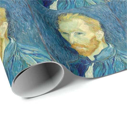 Vincent Van Gogh Self Portrait 1889 Cadeaupapier (Rol Hoek)