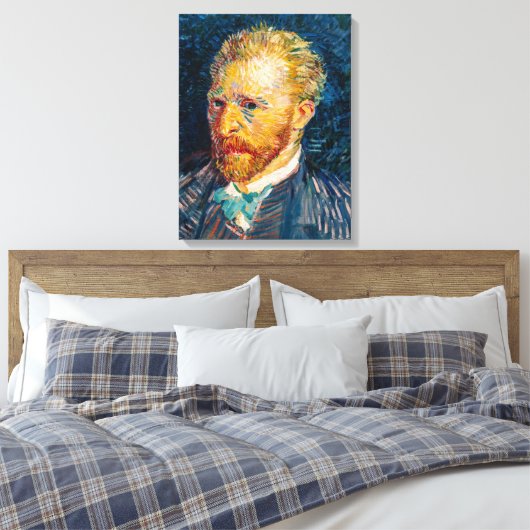 Vincent Van Gogh - Self-Portrait Canvas Afdruk (Insitu (Slaapkamer))