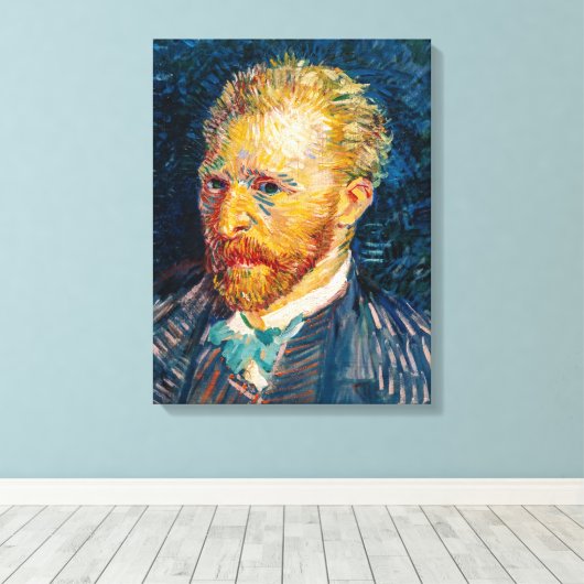 Vincent Van Gogh - Self-Portrait Canvas Afdruk (Insitu (Houten vloer))