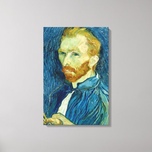 Vincent van Gogh Self-Portrait Canvas Print (Voorkant)