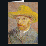 Vincent Van Gogh Self Portrait Casquette Carte d'a<br><div class="desc">Vincent Van Gogh Autoportrait avec un Casquette de paille. Une belle peinture impressionniste de l'artiste célèbre Van Gogh sur un joli cadeau d'art impressionniste.</div>